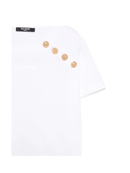 T-shirt, unisex, logata. BALMAIN | BW8P71 Z1751100OR